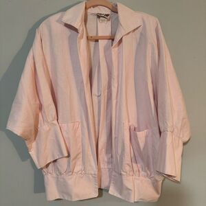 C’est Ça! Vintage 100% Cotton Pink Puff Blazer M